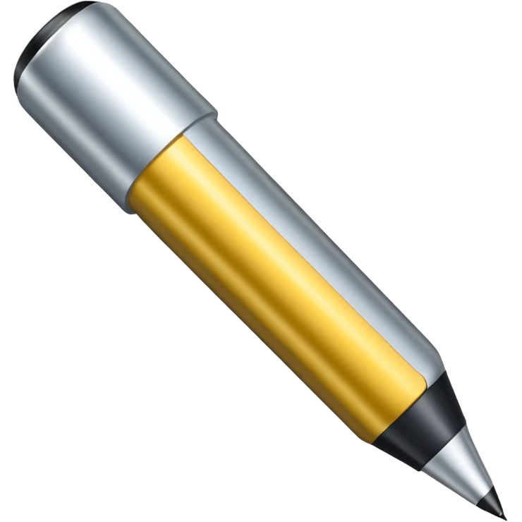 a silver bold marker with a large round tip emoji