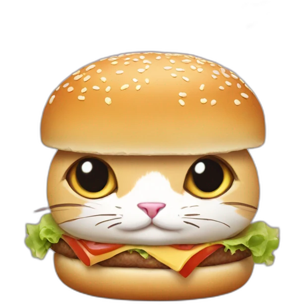 cat rabbit burger emoji
