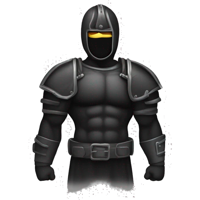 Bras noirci : un bras musclé émergeant de l'obscurité, vêtu de l'armure noire emblématique de Sung Jin-Woo, symbolisant sa force et sa détermination. emoji