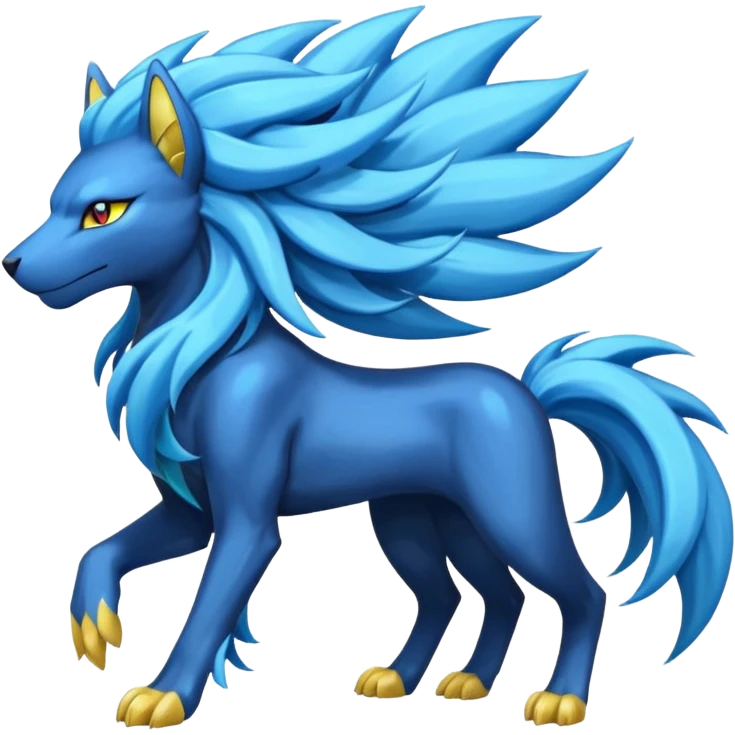 Luxray-Manectric-Suicune-Solgaleo-fusion emoji