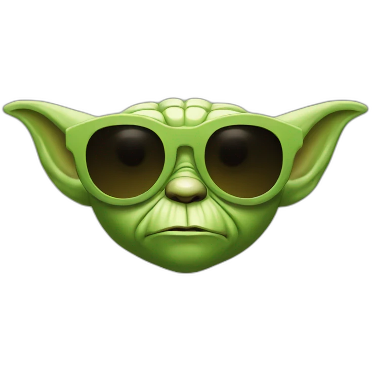 Yoda sunglasses  emoji