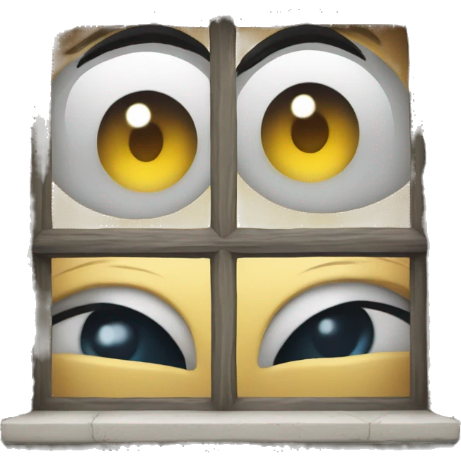 window made of eyes emoji