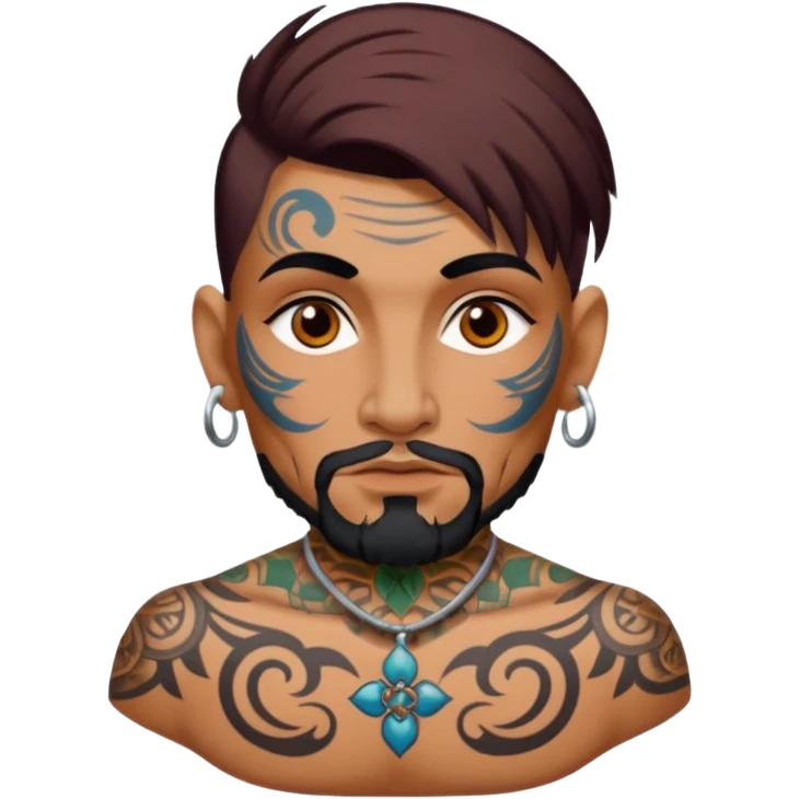 tattooed folk tattoo artist eccentric emoji