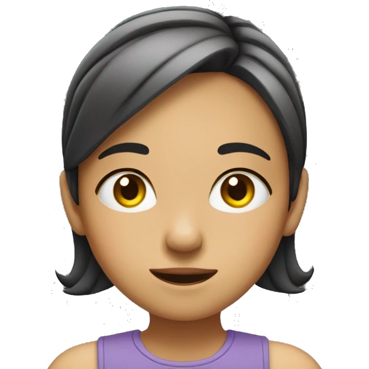 girl with hand on ear listening emoji