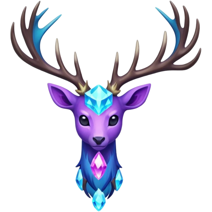Pokemon legendary cian and purple crystal xerneas emoji