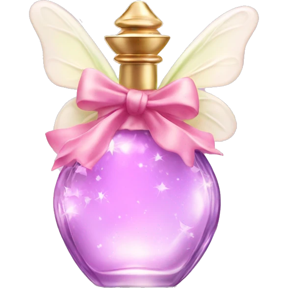 Fairy perfume with bow emoji