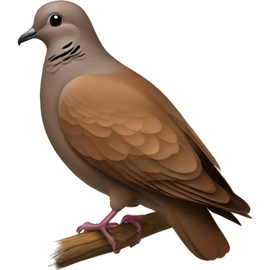 Brown dove emoji
