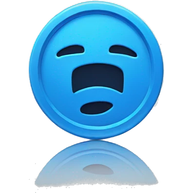 Single Coin what says "Blue" emoji