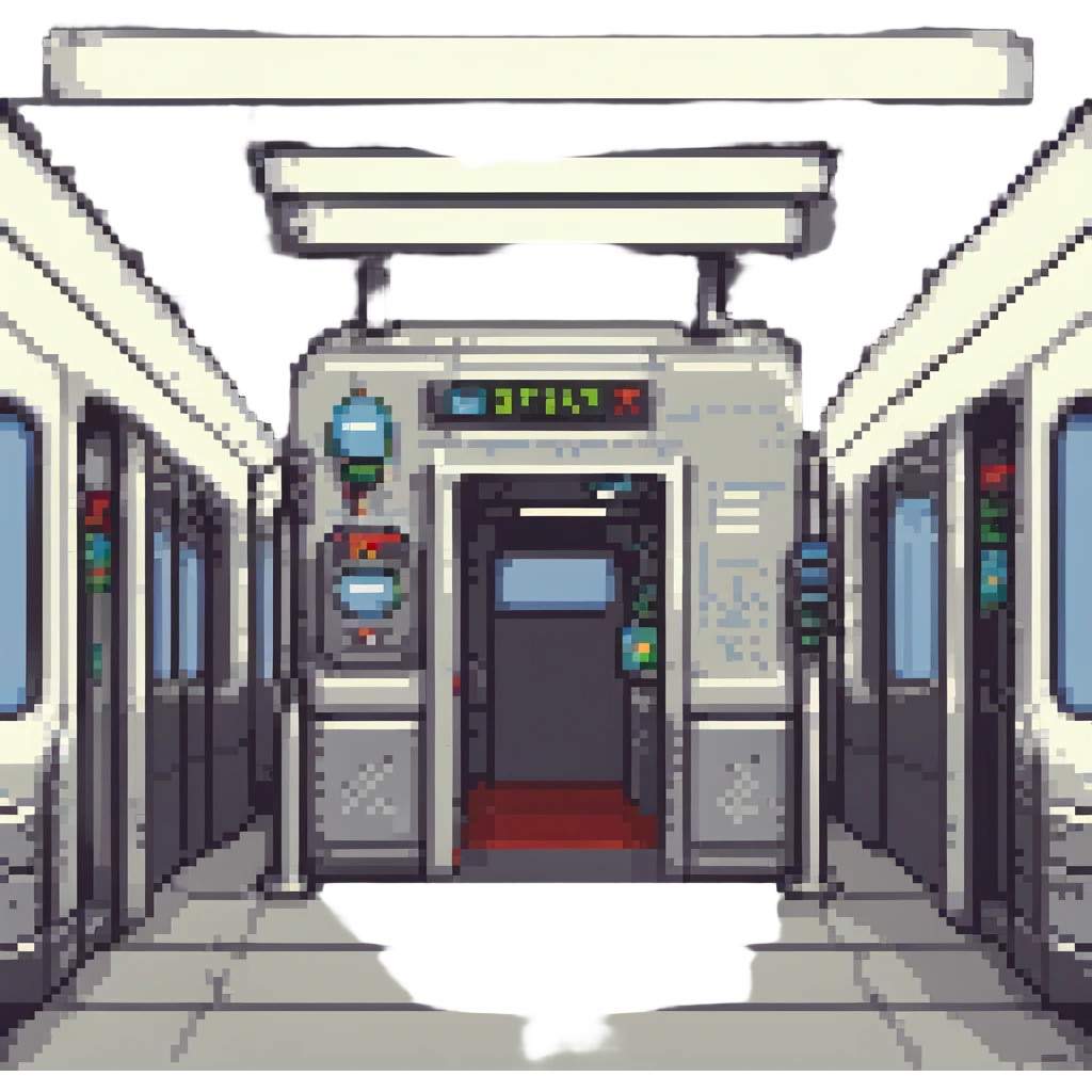 metro at the station emoji