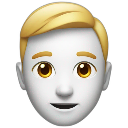 apple vision pro on face emoji