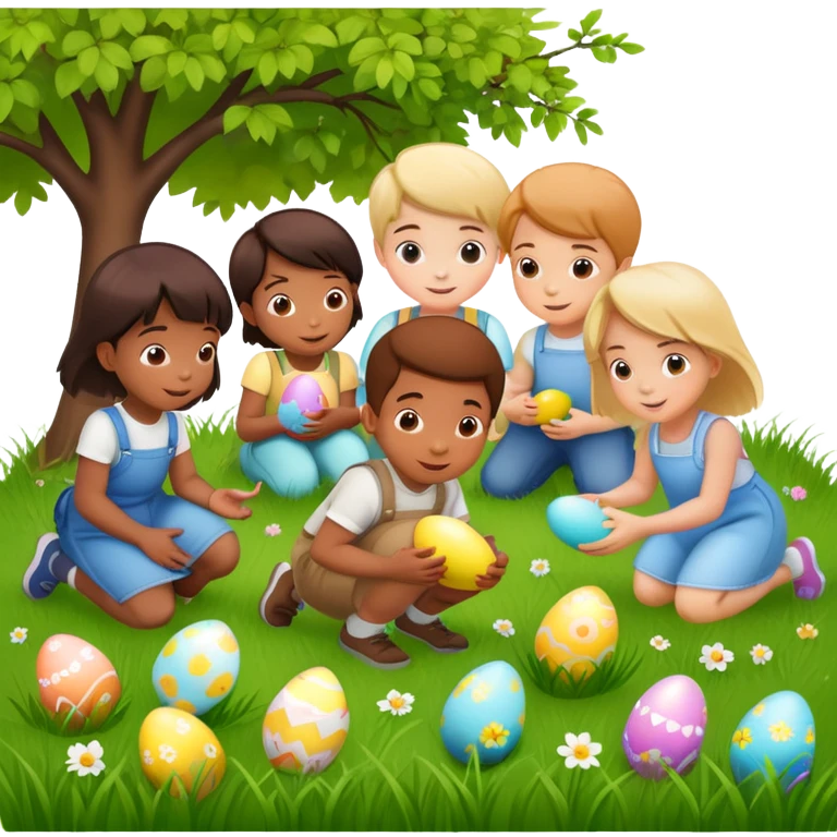 Easter egg hunt emoji