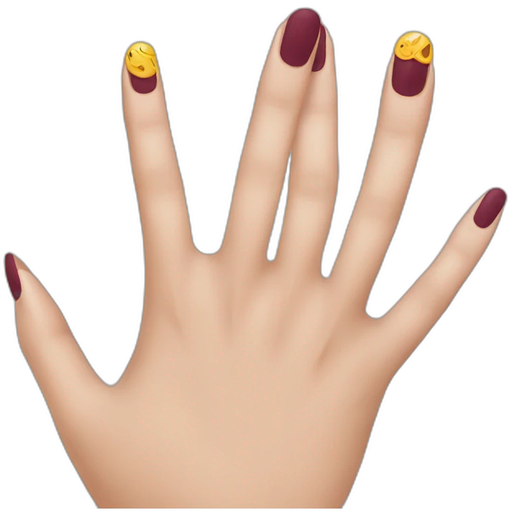 Uñas pintadas emoji