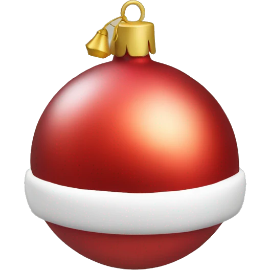 red christmas ornament emoji