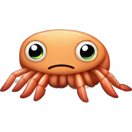 Sad shrimp  emoji