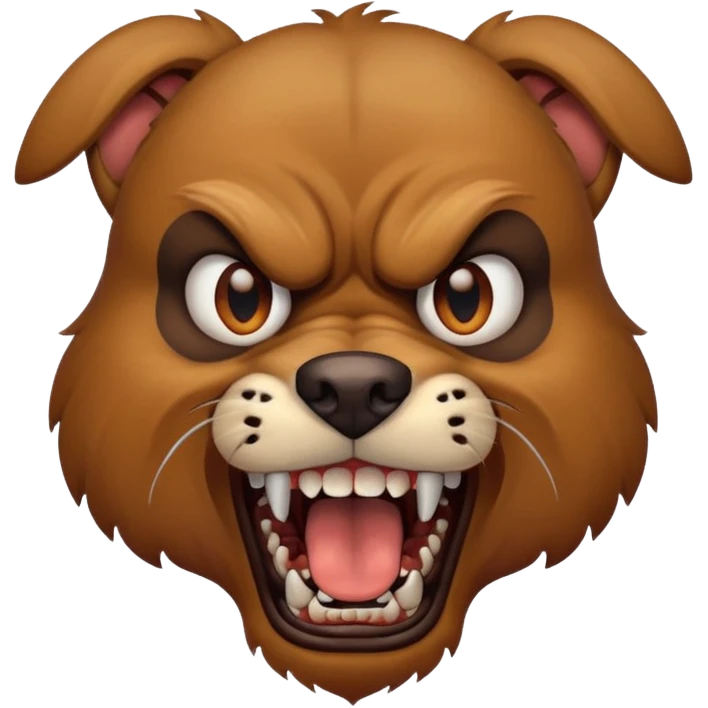 Angry male dog emoji