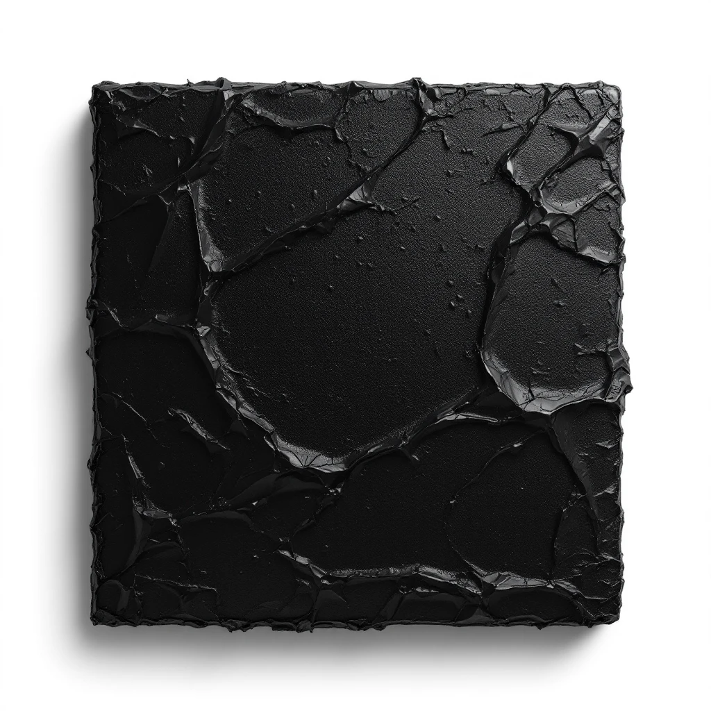 Black plastic with stratches texture emoji