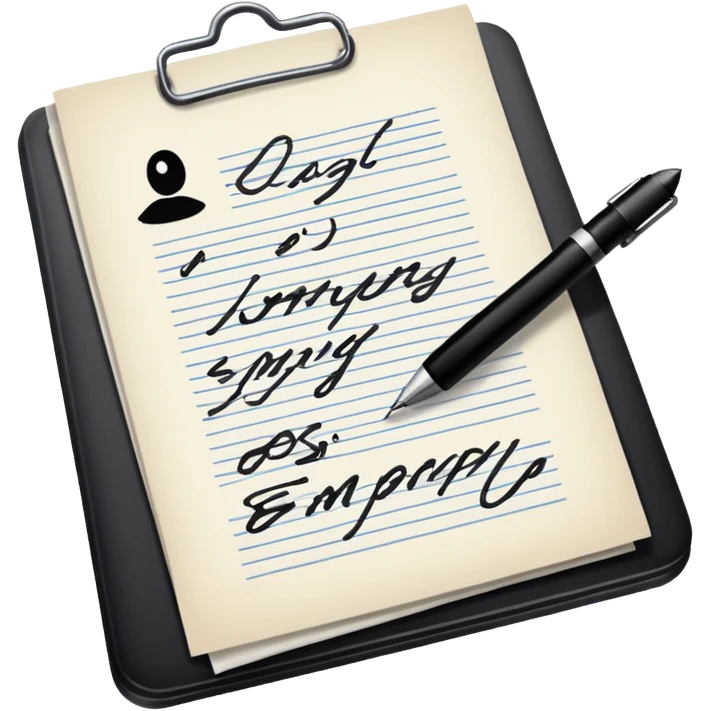 documents and personal license emoji