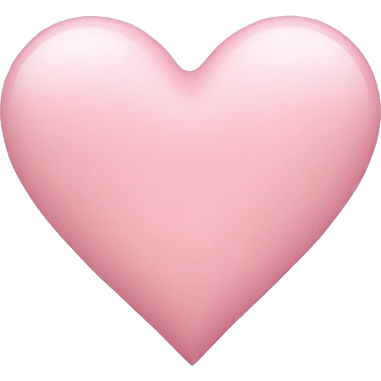 Light pink heart  emoji