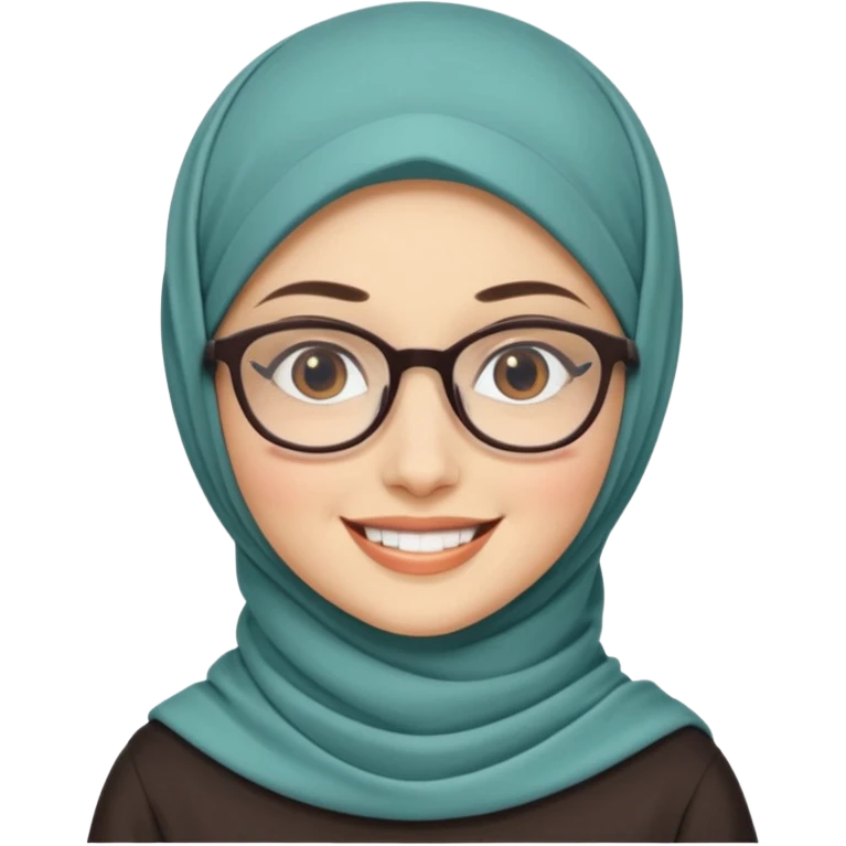 Full picture of hijabi educated girl emoji
