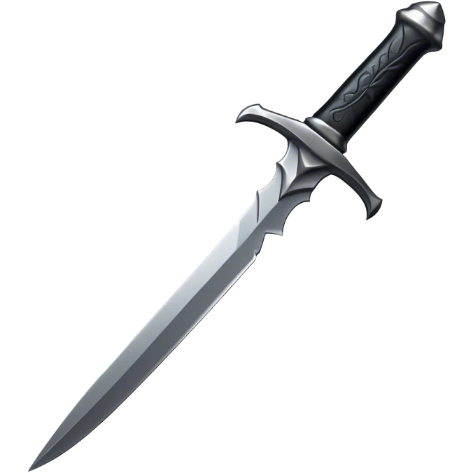 Dagger black emoji