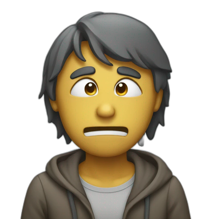 Chat qui pleure emoji