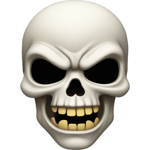 angry skull emoji