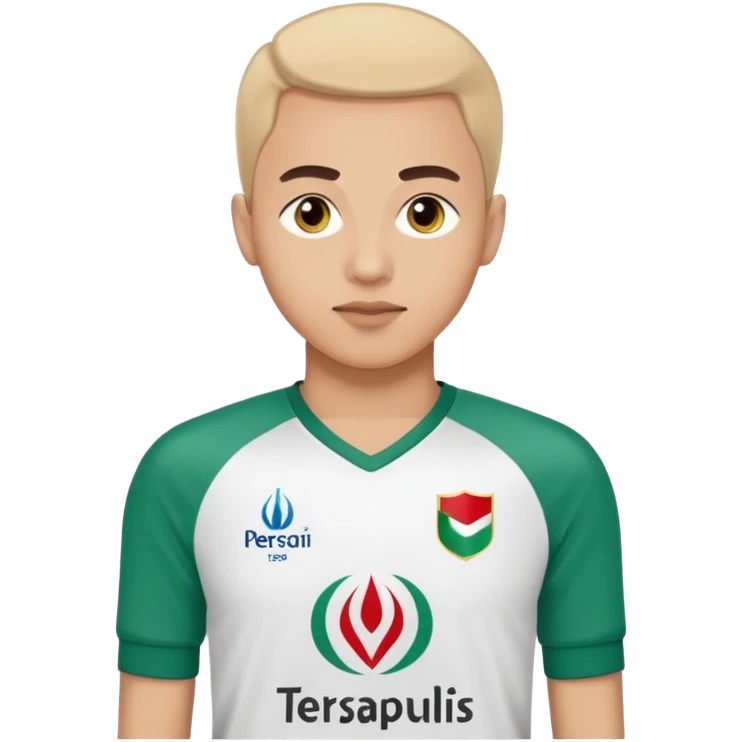 عکس مسی با لباس پرسپولیس تهران با لگو  emoji