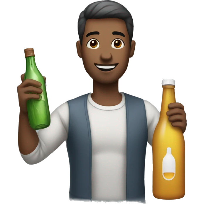 man with bottle emoji