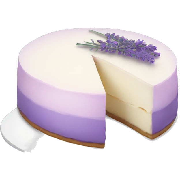 Lavender cheesecake  emoji