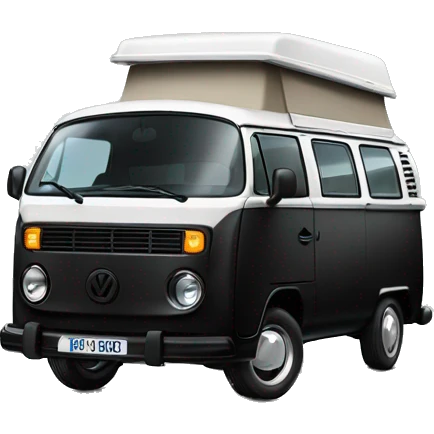 Black T6.1 VW camper emoji