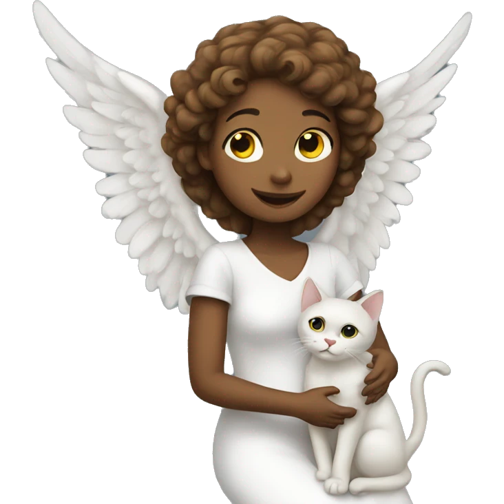 Angel with cat emoji
