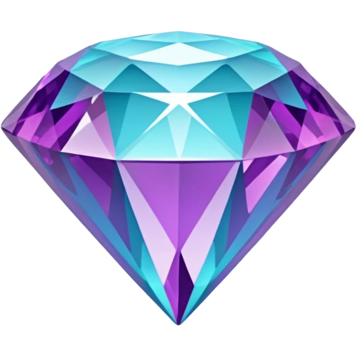 purple cian diamond emoji