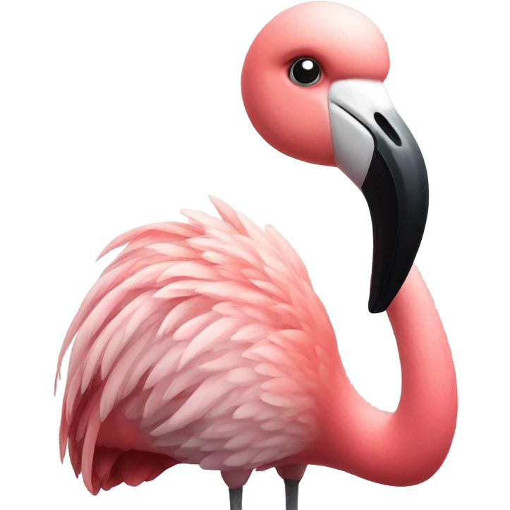Suspicious flamingo  emoji