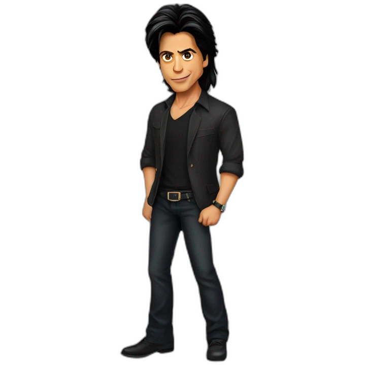 shahrukh khan in long hairs emoji
