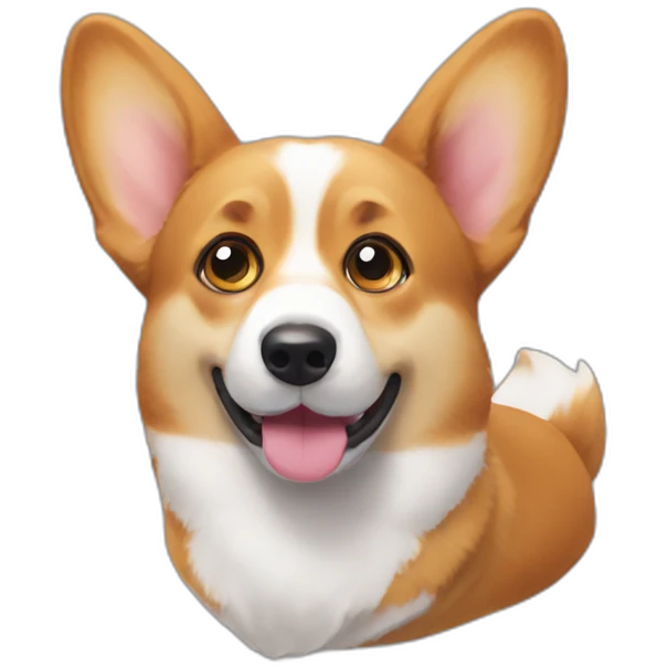 corgi blink eye emoji