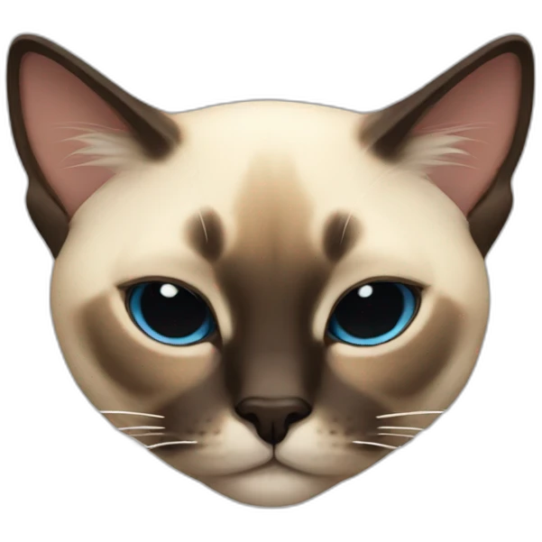 cat Siamese sleeping emoji
