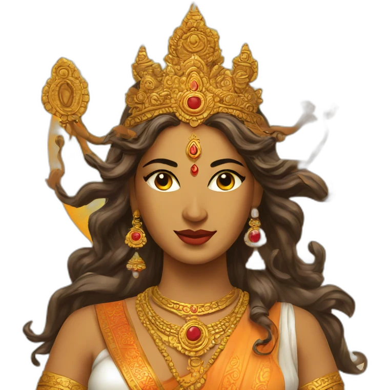 durga, Hindu goddess emoji