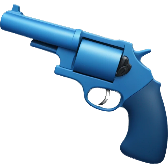 Blue toy pistol emoji