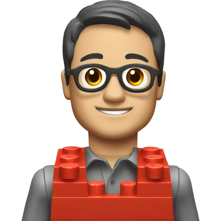 Red LEGO brick emoji