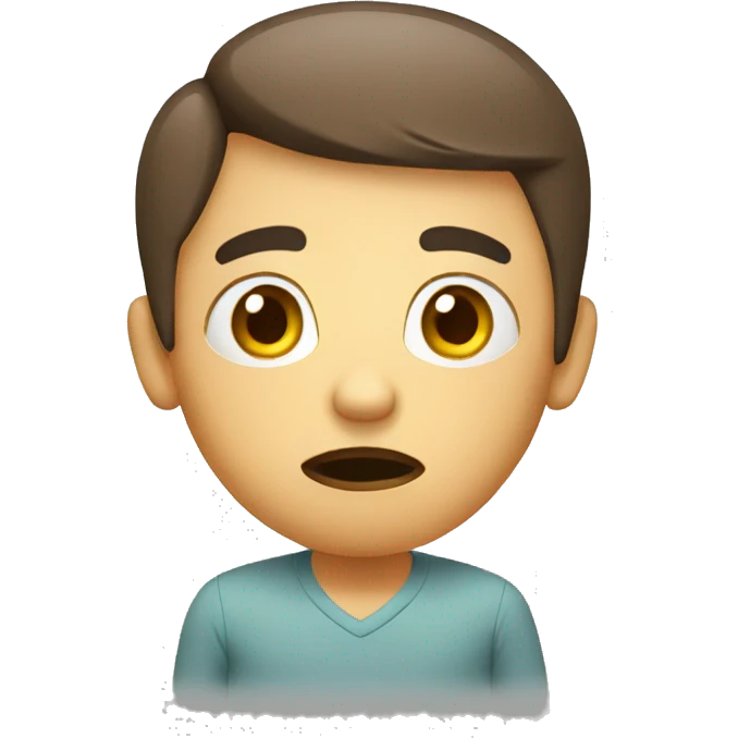confused customer with hands  emoji