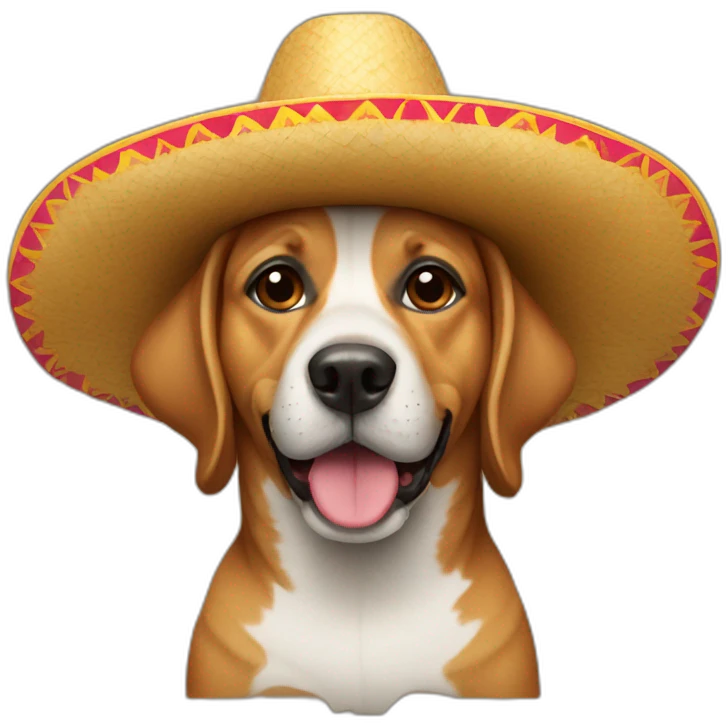 dog wearing sombrero  emoji