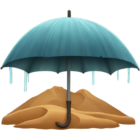 Rainy desert emoji