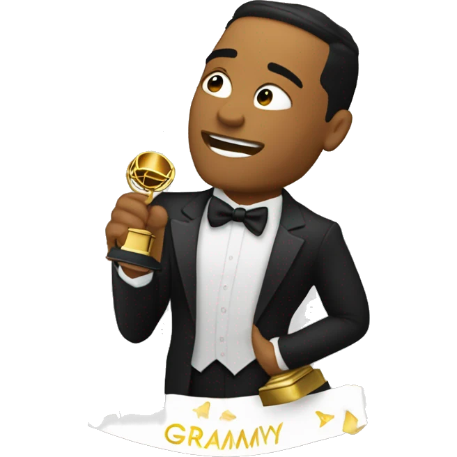 BRAZO MUSCULOSO SOSTENIENDO grammy emoji