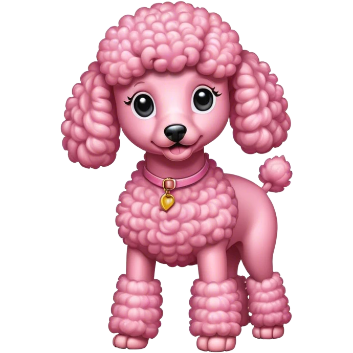 Pink poodle emoji