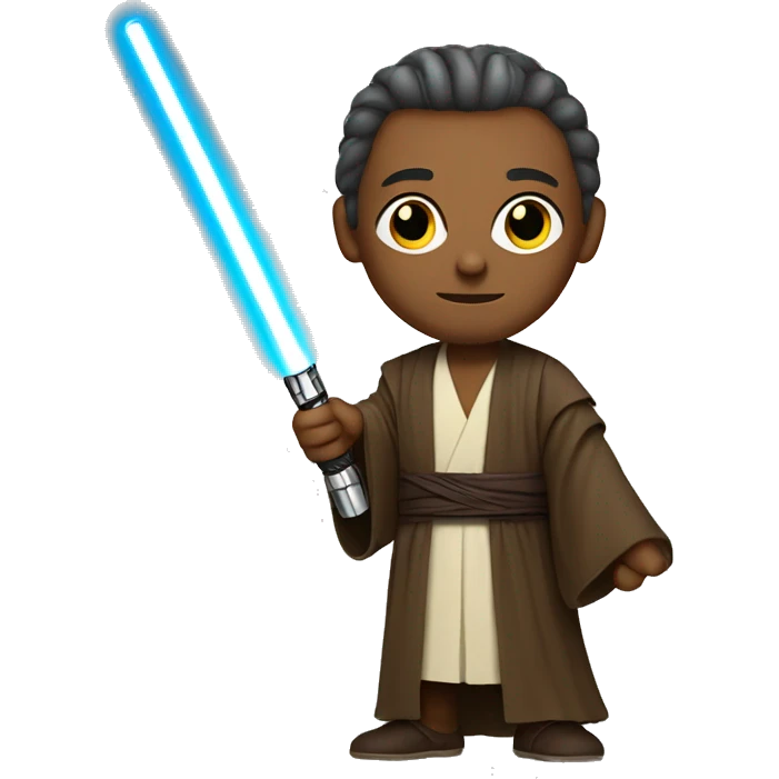 Jedi with lightsaber emoji