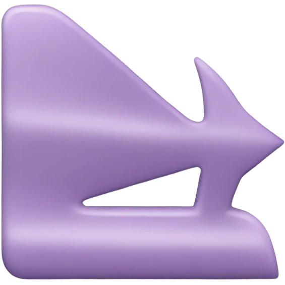 Down arrow light purple emoji