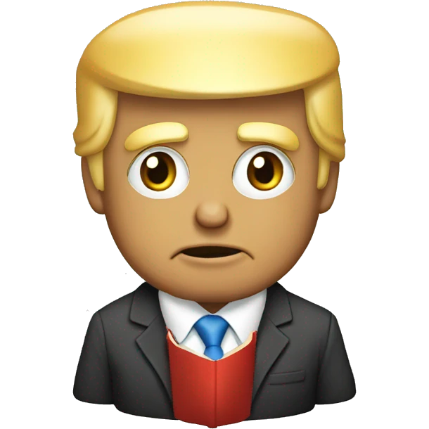 Donald trump read book emoji