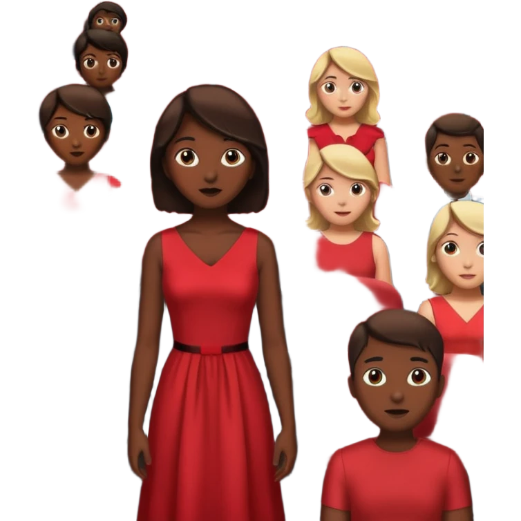 audience silhouettes with one person highlighted emoji
