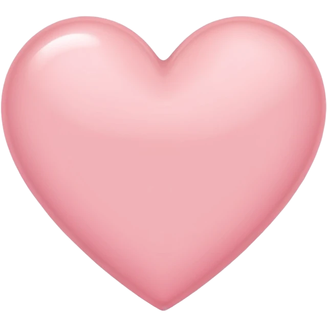 Light pink heart  emoji