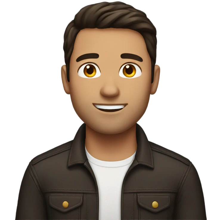 brunette man emoji